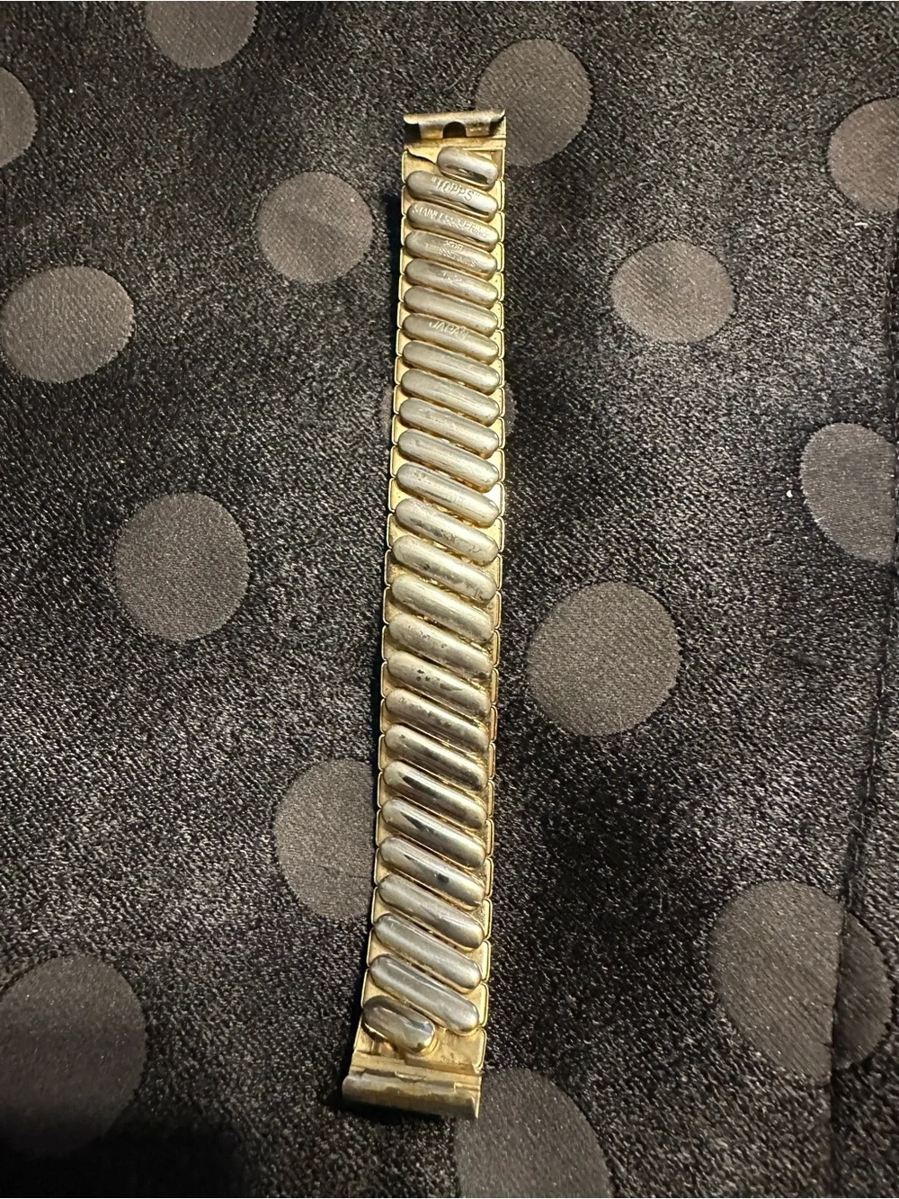 Vintage Topps Gold Tone Expandable Stretch Watch Band Replacement